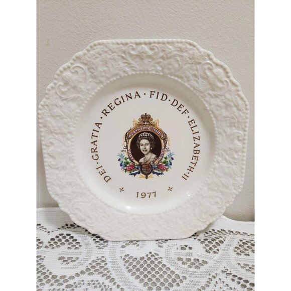 Lord Nelson Silver Jubilee Plate – 8.5” Square Embossed Commemorative Dish - Picture 2 of 10